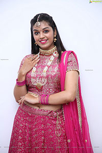 Shruthi Sharma in Rani Pink Lehenga Choli