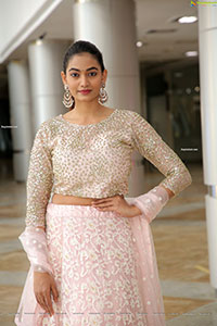 Spandana Palli in Light Pink Lehenga Choli