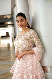 Spandana Palli in Light Pink Lehenga Choli