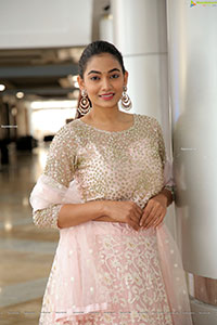 Spandana Palli in Light Pink Lehenga Choli