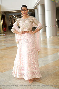 Spandana Palli in Light Pink Lehenga Choli