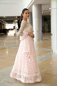 Spandana Palli in Light Pink Lehenga Choli