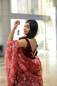 Subhashree Rayaguru in Maroon Embellished Lehenga Choli