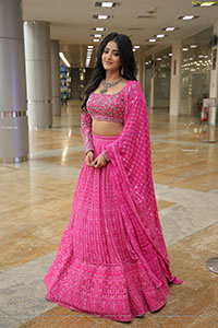 Ulka Gupta in Pink Designer Lehenga Choli