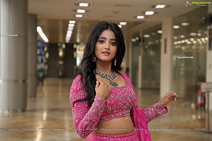 Ulka Gupta in Pink Designer Lehenga Choli