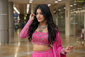 Ulka Gupta in Pink Designer Lehenga Choli