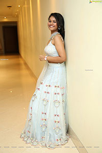 Yashaswi Shetty in White Designer Lehenga