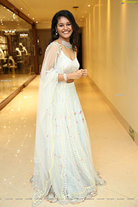 Yashaswi Shetty in White Designer Lehenga