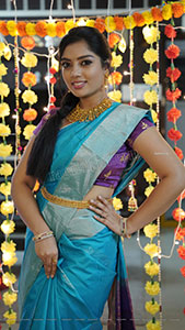 Aadhya Paruchuri in Traditional Saree