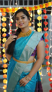 Aadhya Paruchuri in Traditional Saree