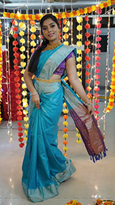 Aadhya Paruchuri in Traditional Saree