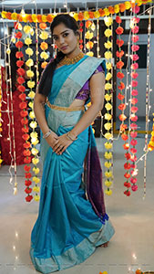 Aadhya Paruchuri in Traditional Saree