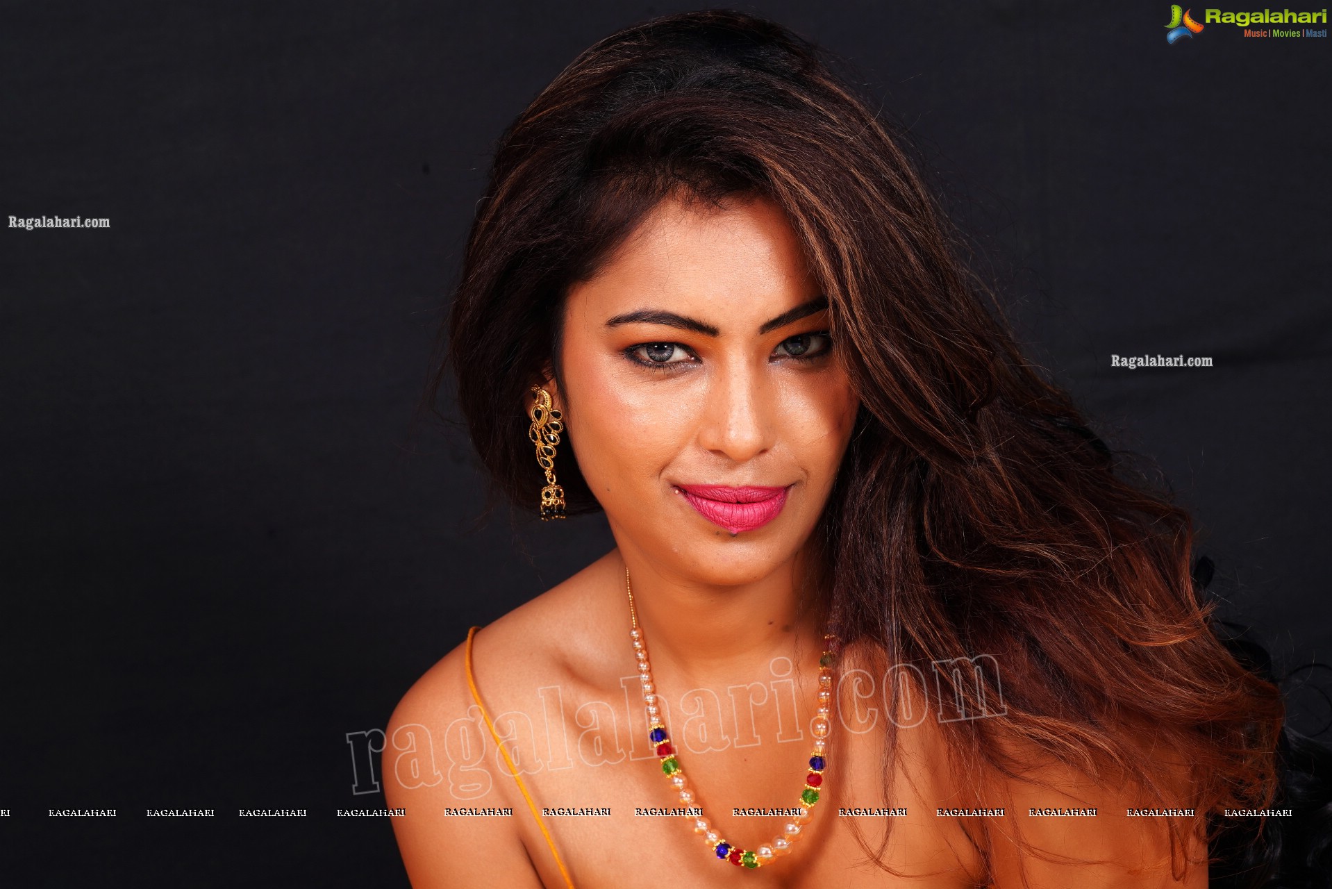 Ankita Bhattacharya in Yellow Long Skirt and Crop Top, Exclusive Photoshoot