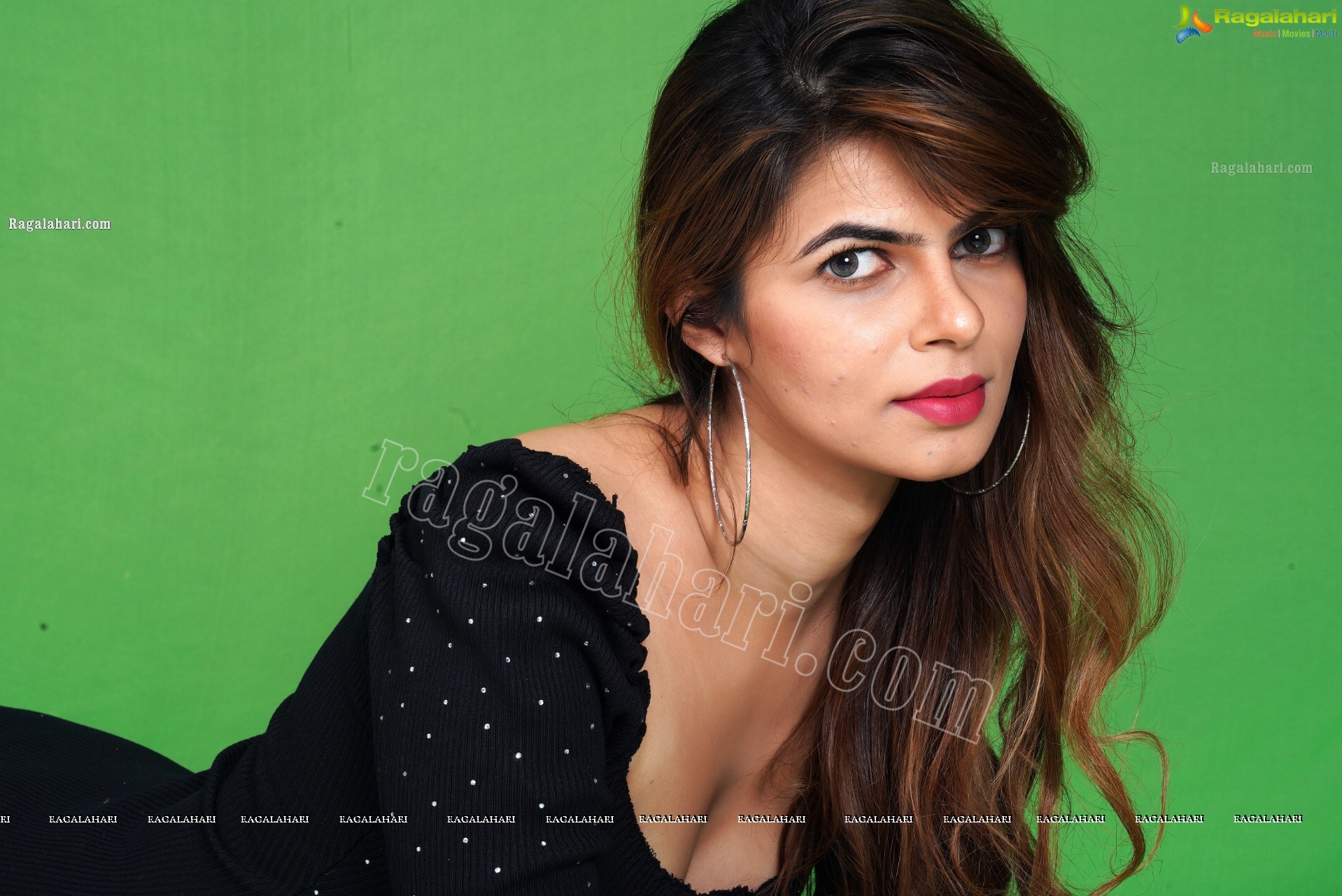 Pranjal Palkar in Black Rib Knit Bodycon Dress, Exclusive Photoshoot