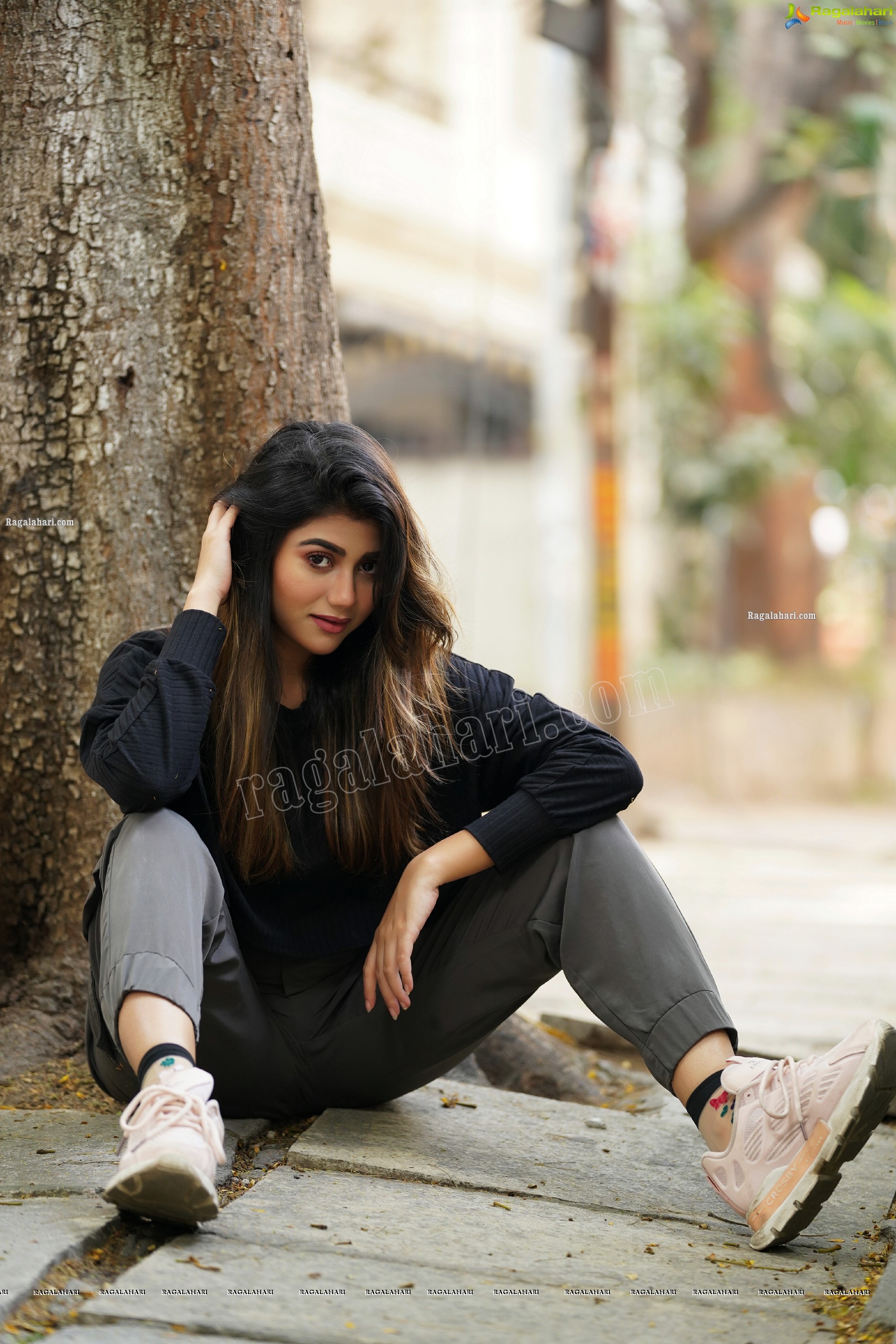 Prantika Das in Black Knitted Crop Top, Exclusive Photoshoot