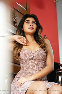 Prantika Das Photoshoot in Brown printed mini dress