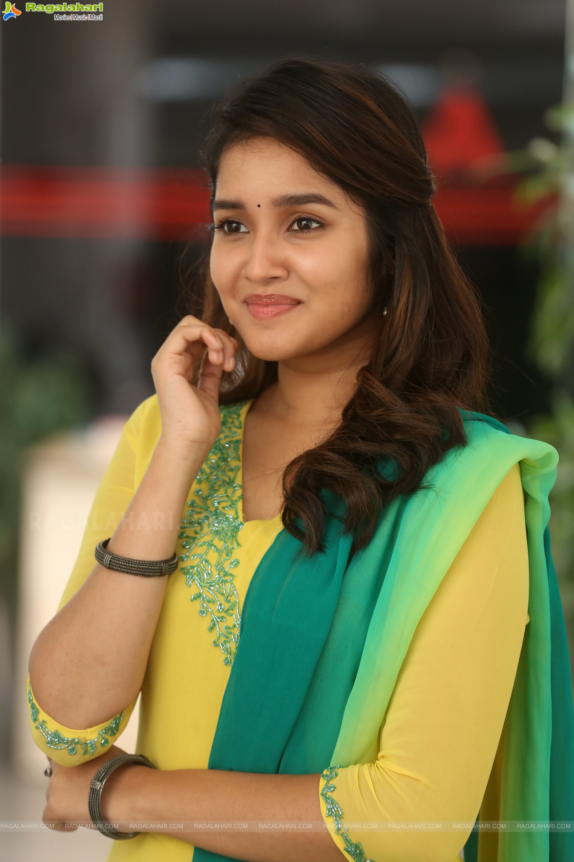 Anikha Surendran at Buttabomma Movie Interview, HD Photo Gallery