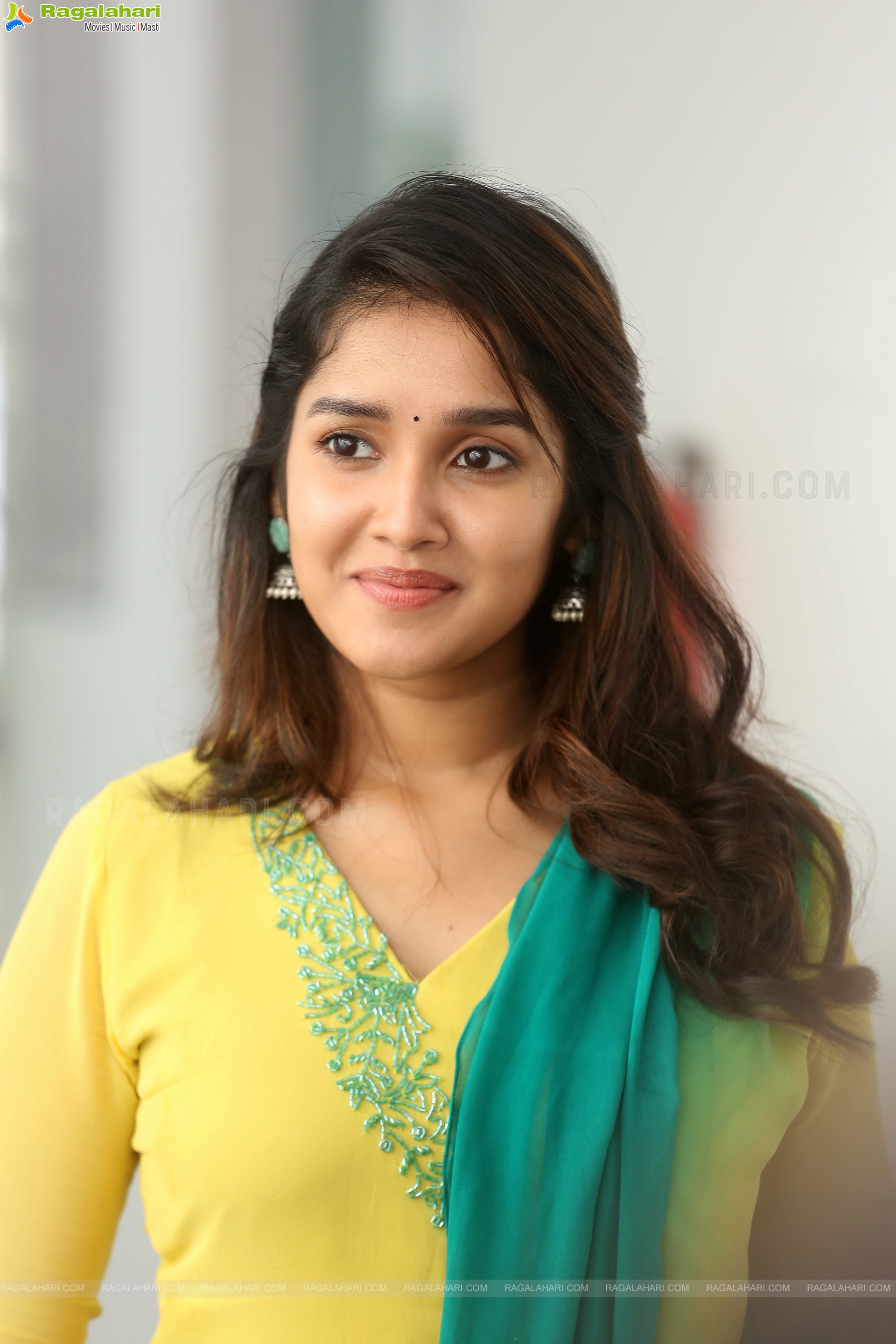 Anikha Surendran at Buttabomma Movie Interview, HD Photo Gallery