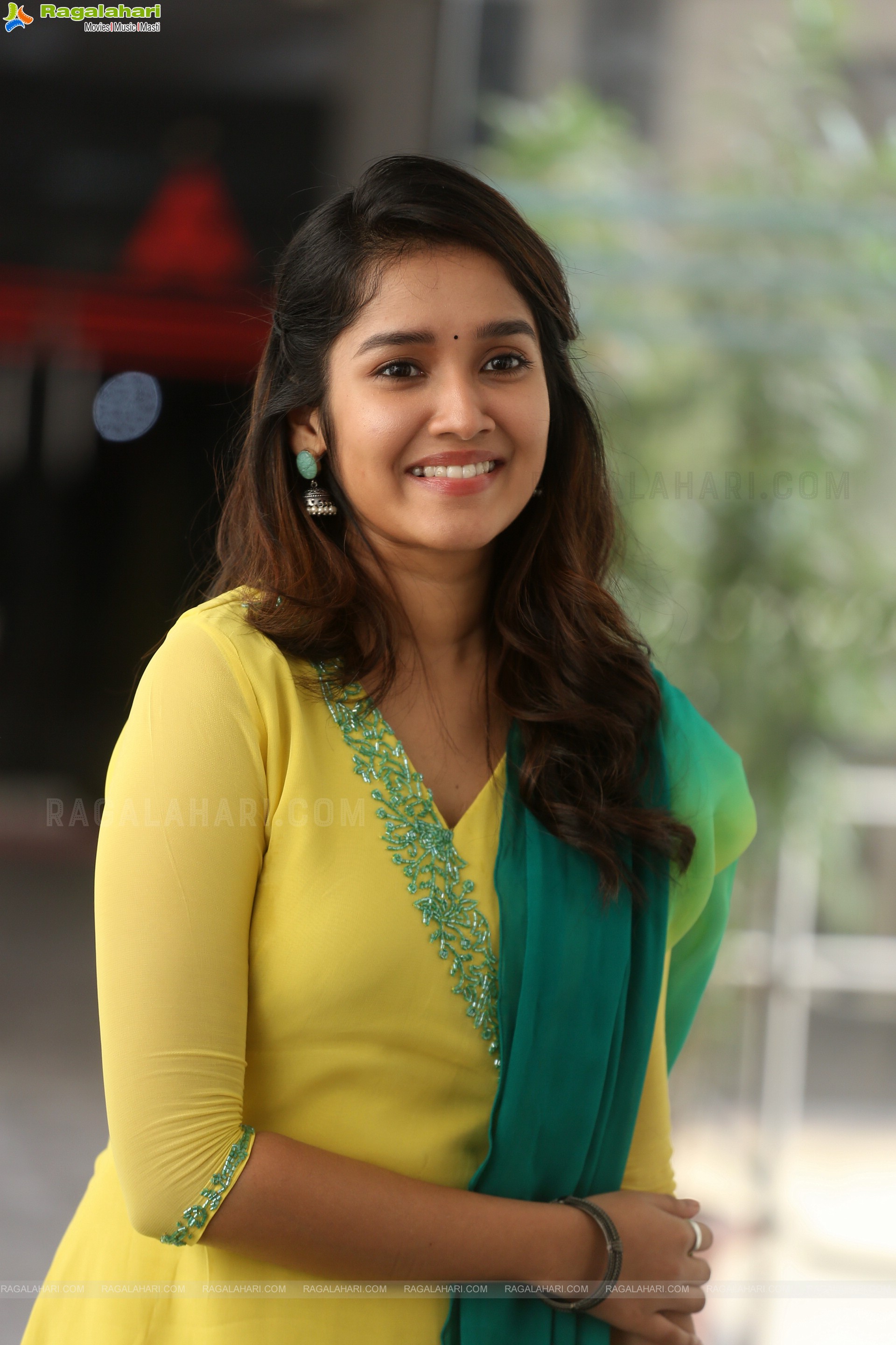 Anikha Surendran at Buttabomma Movie Interview, HD Photo Gallery