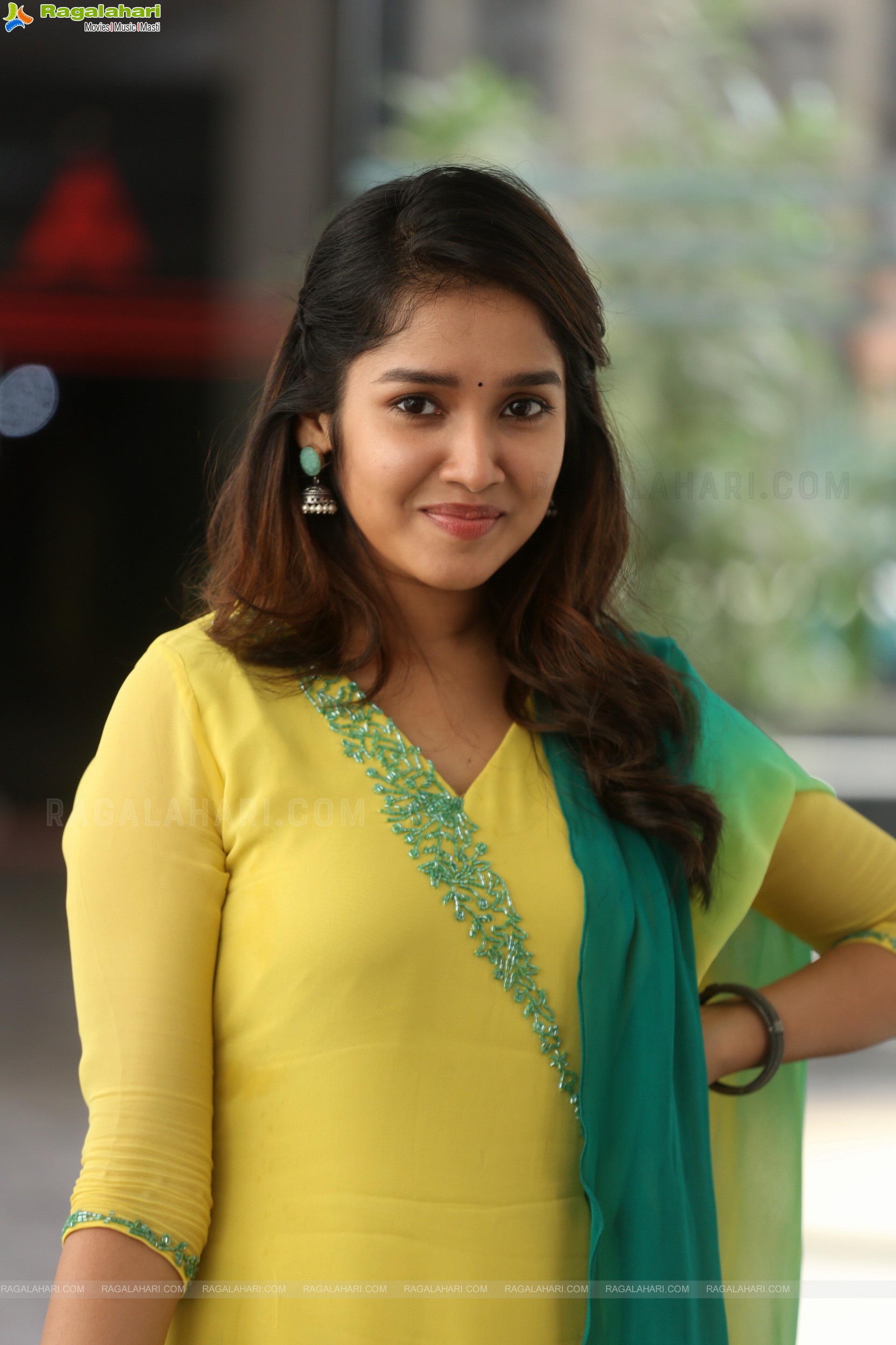 Anikha Surendran at Buttabomma Movie Interview, HD Photo Gallery