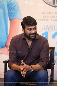 Megastar Chiranjeevi at Waltair Veerayya Interview