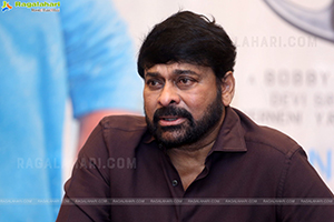 Megastar Chiranjeevi at Waltair Veerayya Interview