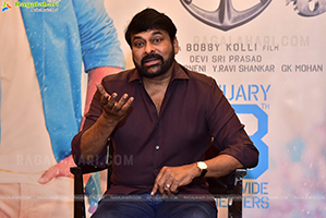 Megastar Chiranjeevi at Waltair Veerayya Interview