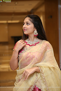 Jabili Jetta In Pink Half Saree