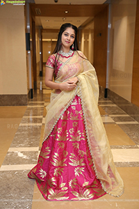 Jabili Jetta In Pink Half Saree