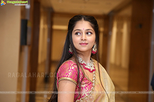 Jabili Jetta In Pink Half Saree