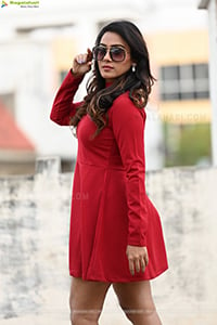 Preeti Sundar in Red Dress