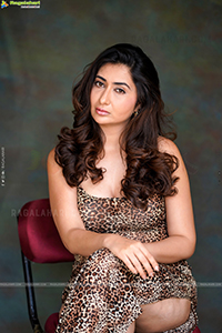 Harshada Patel in Leopard Print Dress
