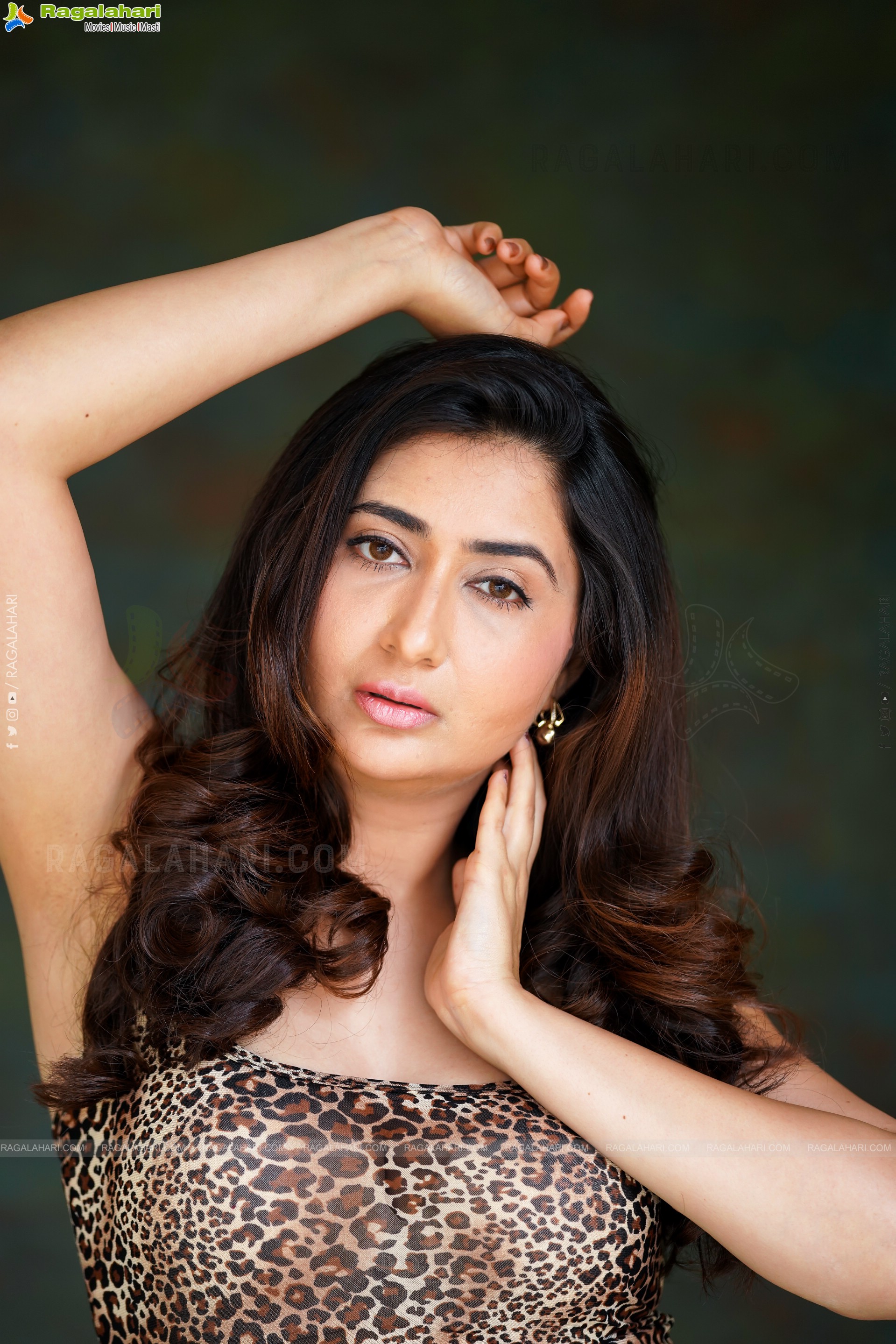 Harshada Patel in Leopard Print Slit Bodycon Dress, Exclusive Photoshoot