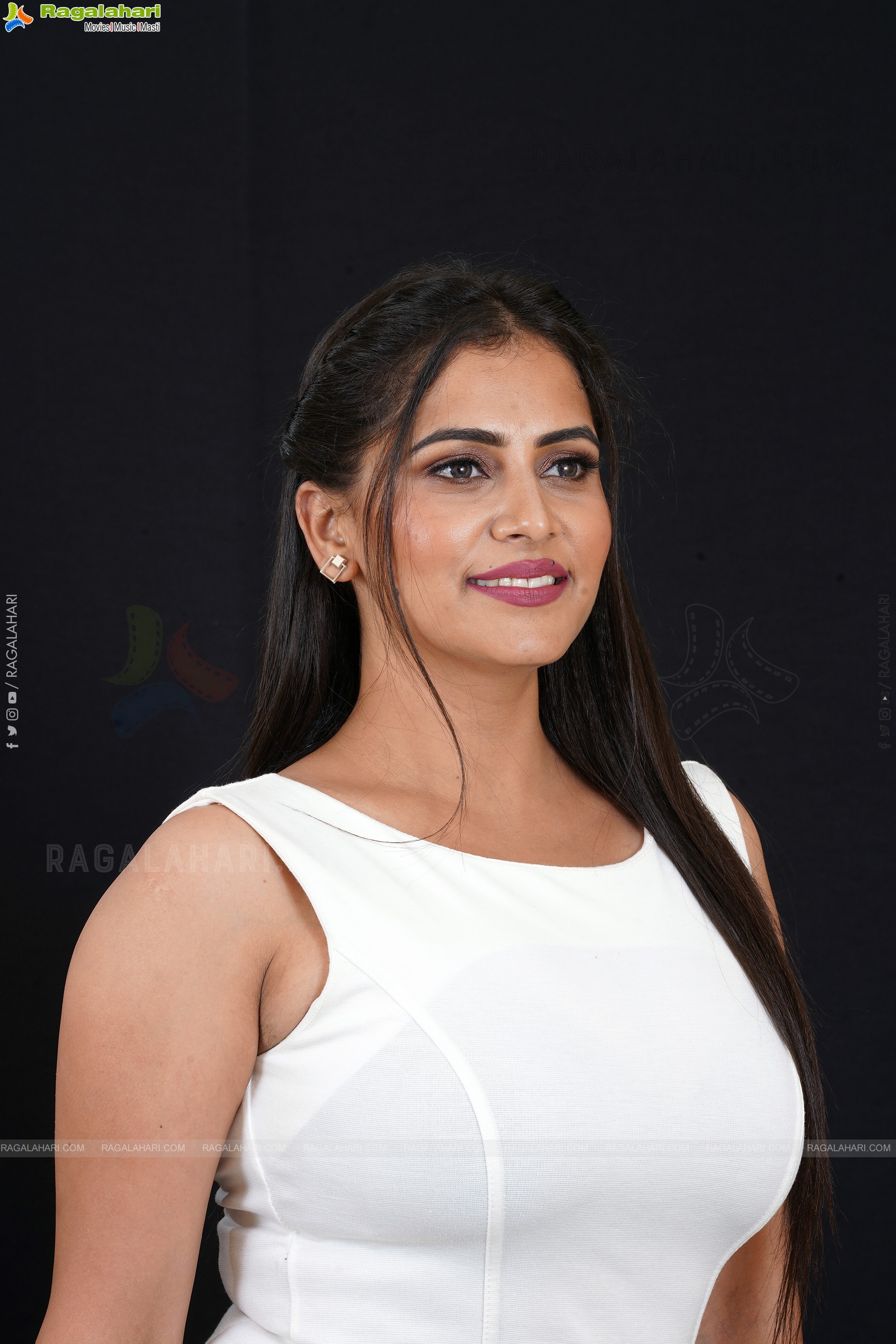 Jyothi Yadav in White Mini Skirt And Peplum Top, Exclusive Photoshoot