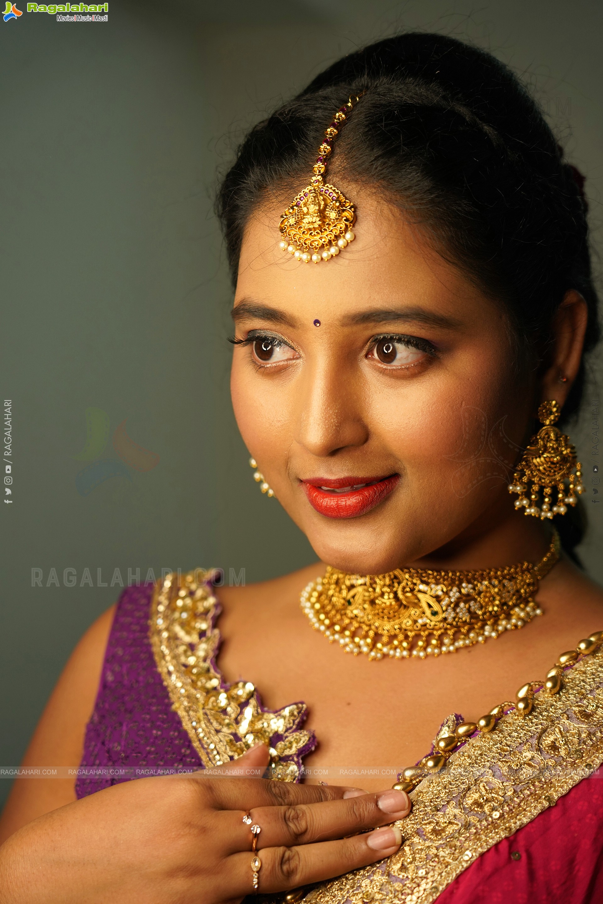 Teja Reddy Stunning Look In Traditional Dress, Exclusive Photoshoot