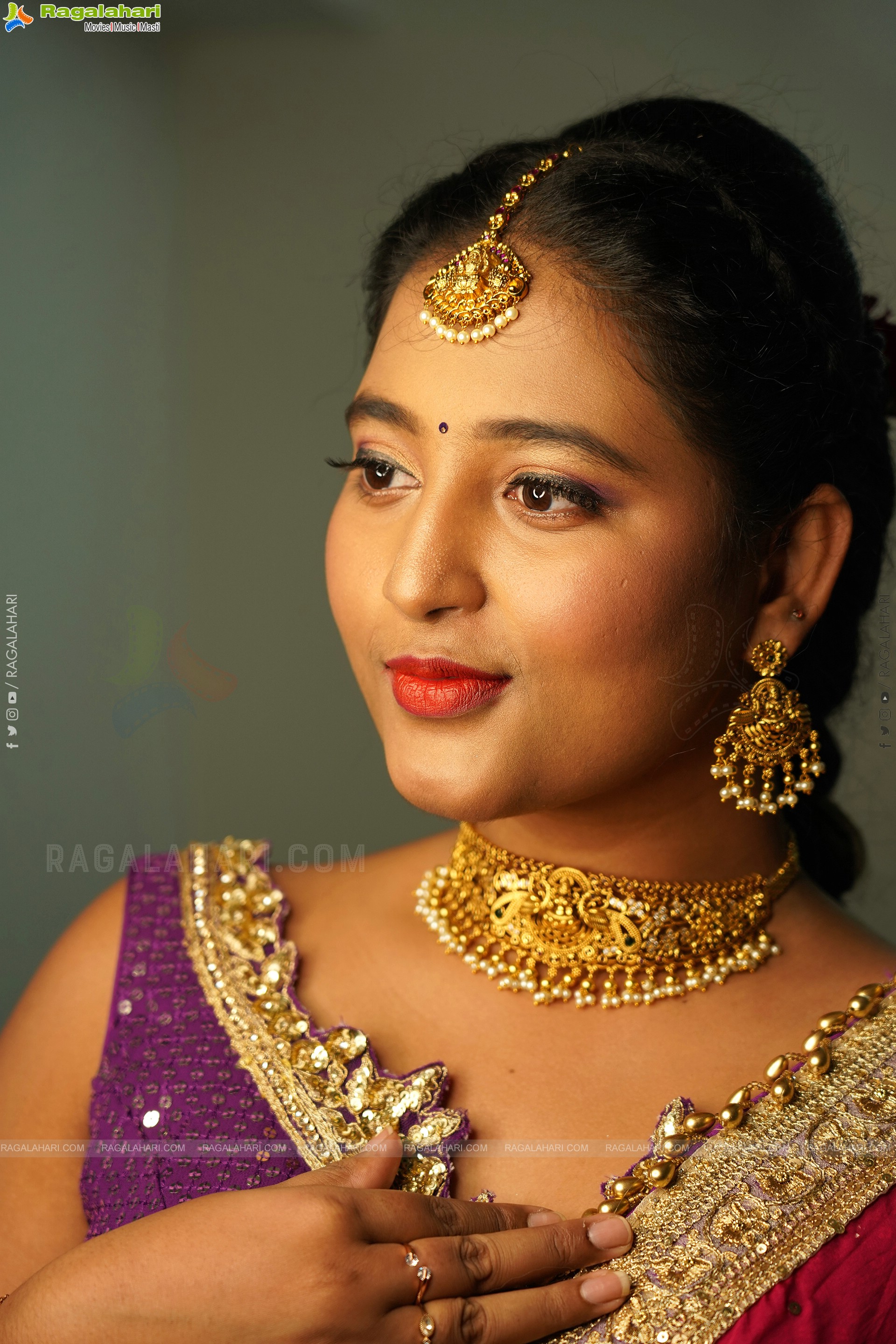 Teja Reddy Stunning Look In Traditional Dress, Exclusive Photoshoot