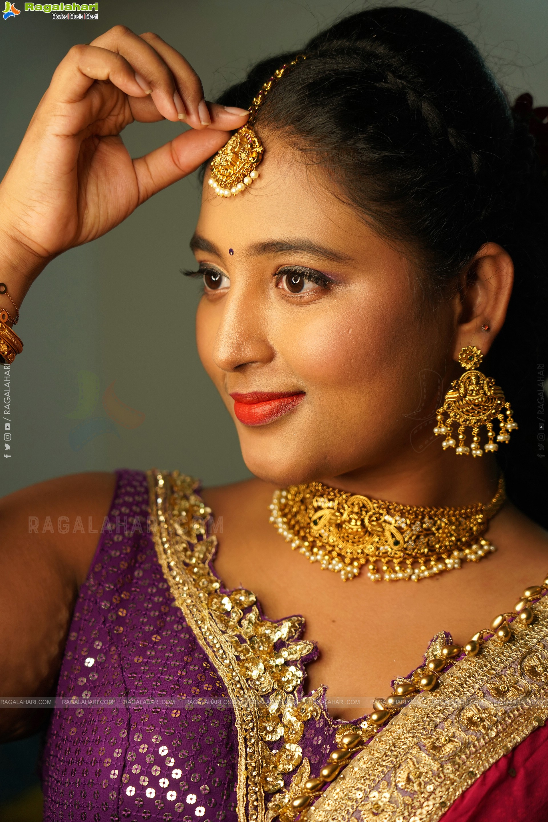 Teja Reddy Stunning Look In Traditional Dress, Exclusive Photoshoot