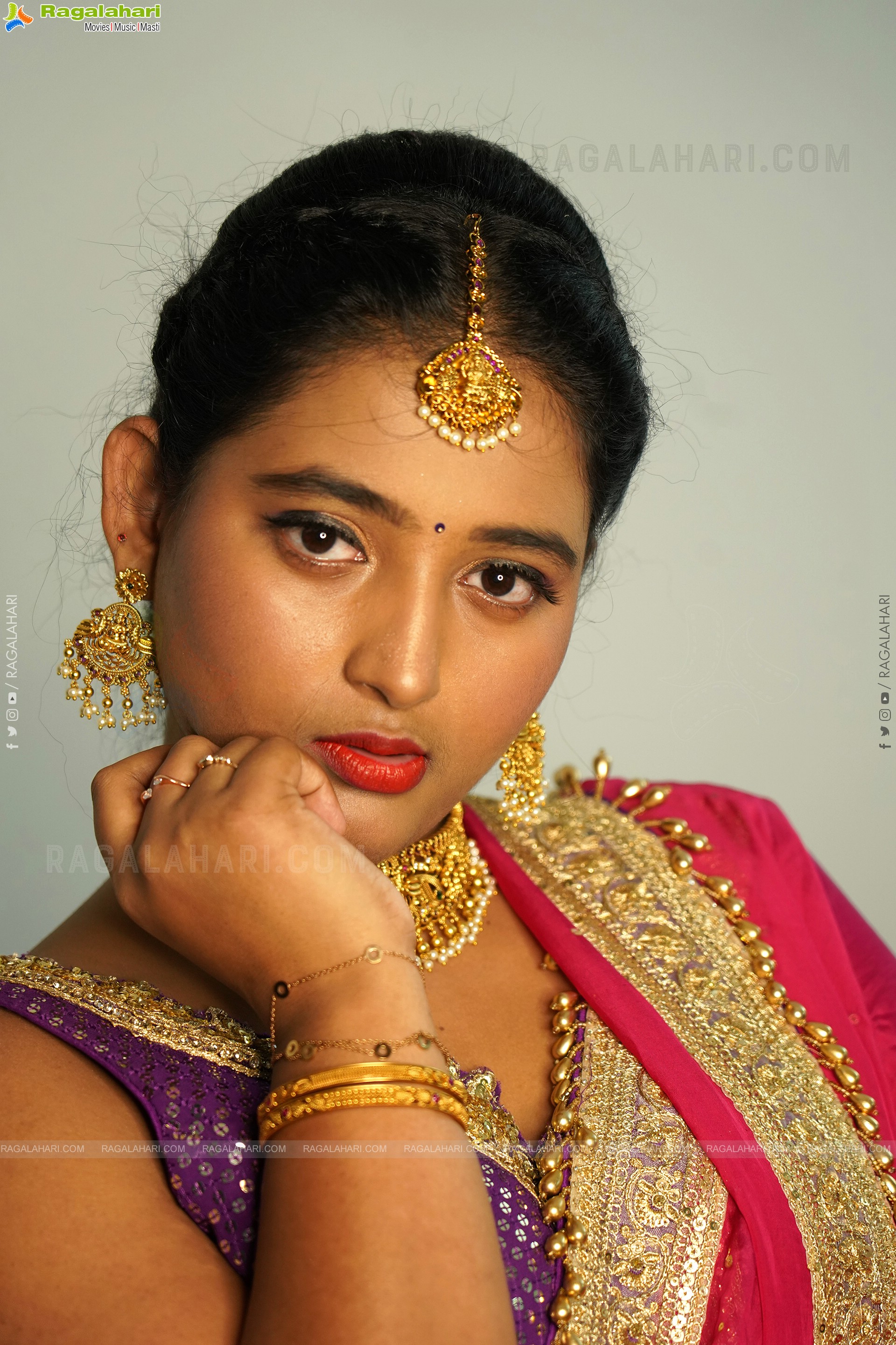 Teja Reddy Stunning Look In Traditional Dress, Exclusive Photoshoot