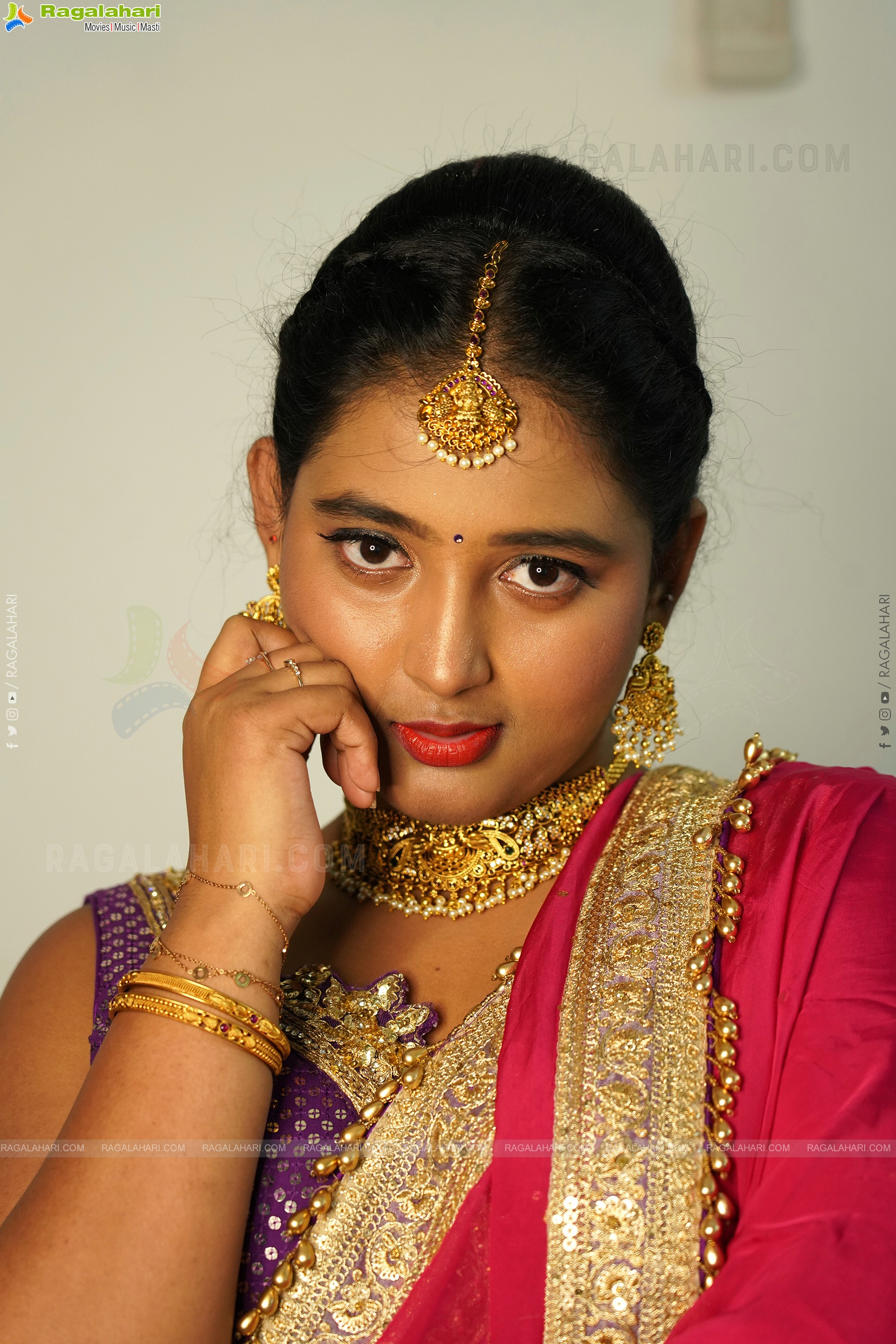 Teja Reddy Stunning Look In Traditional Dress, Exclusive Photoshoot