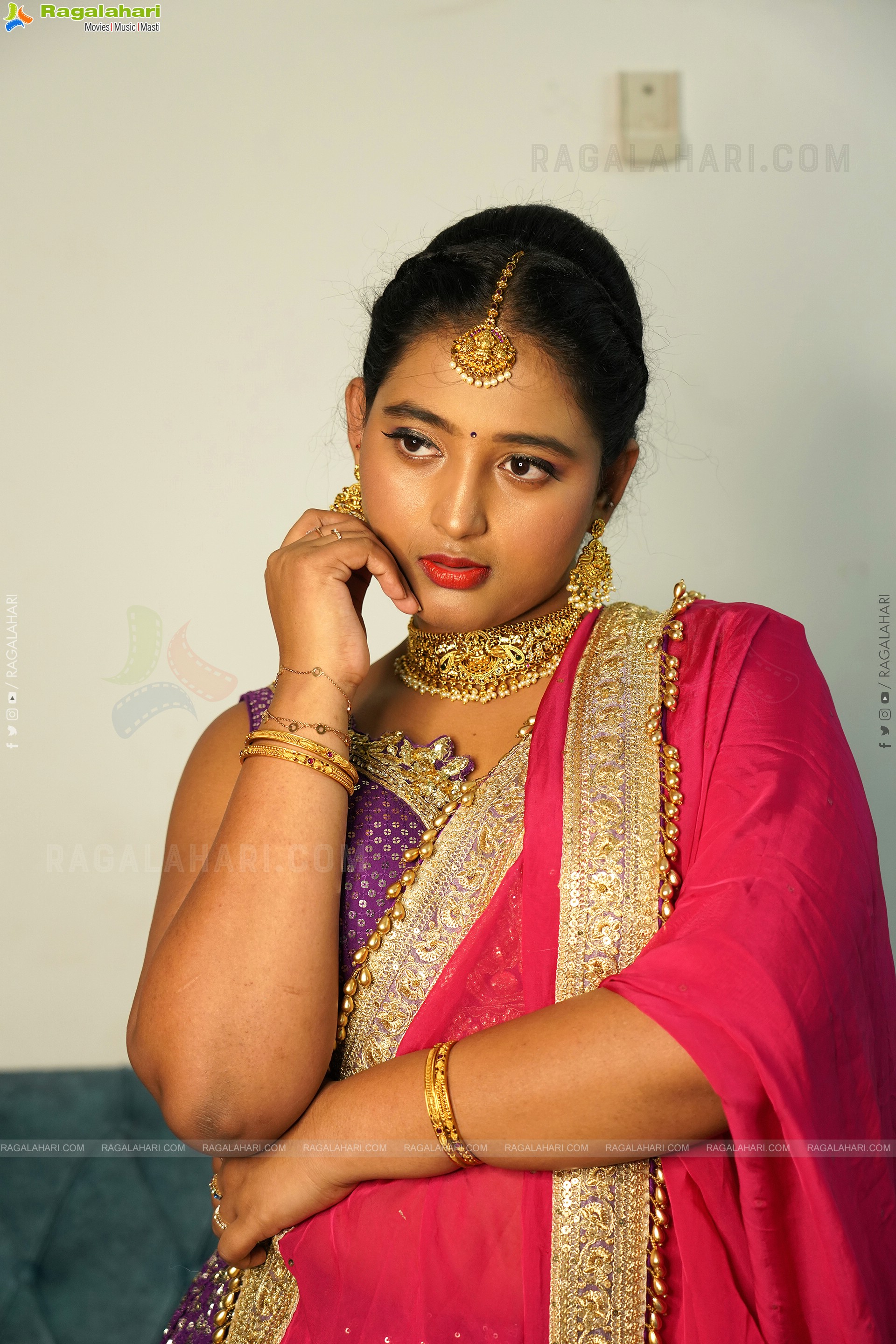 Teja Reddy Stunning Look In Traditional Dress, Exclusive Photoshoot