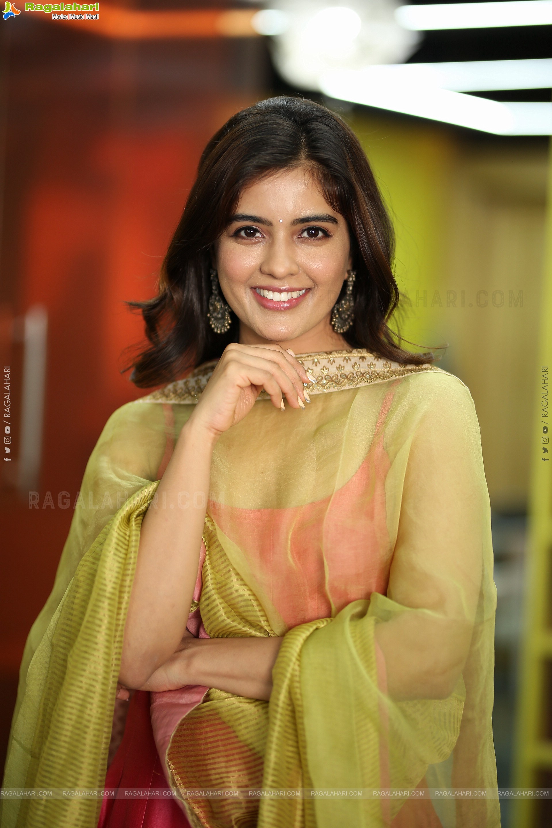 Amritha Aiyer at Hanu-Man Interview, HD Gallery