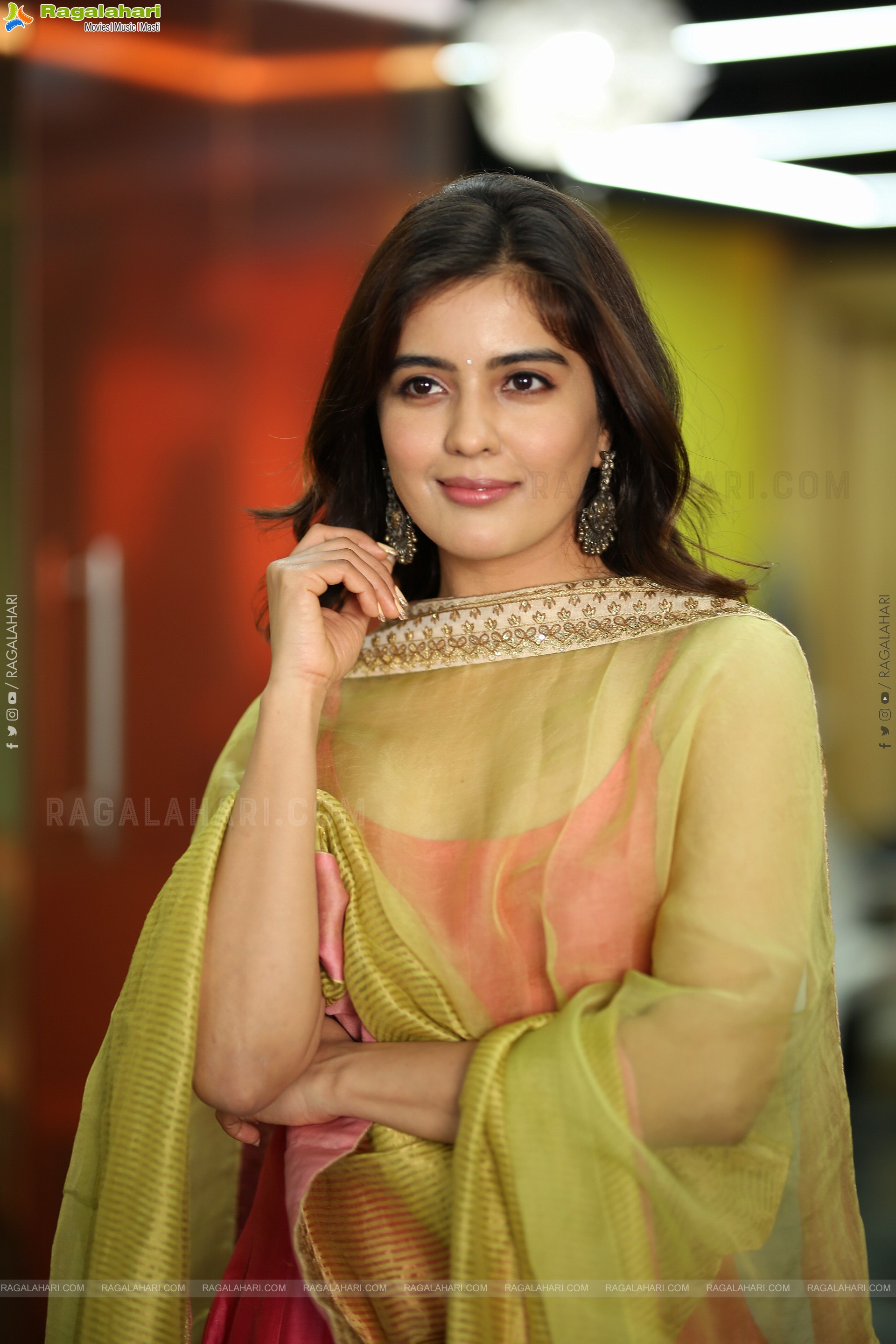 Amritha Aiyer at Hanu-Man Interview, HD Gallery