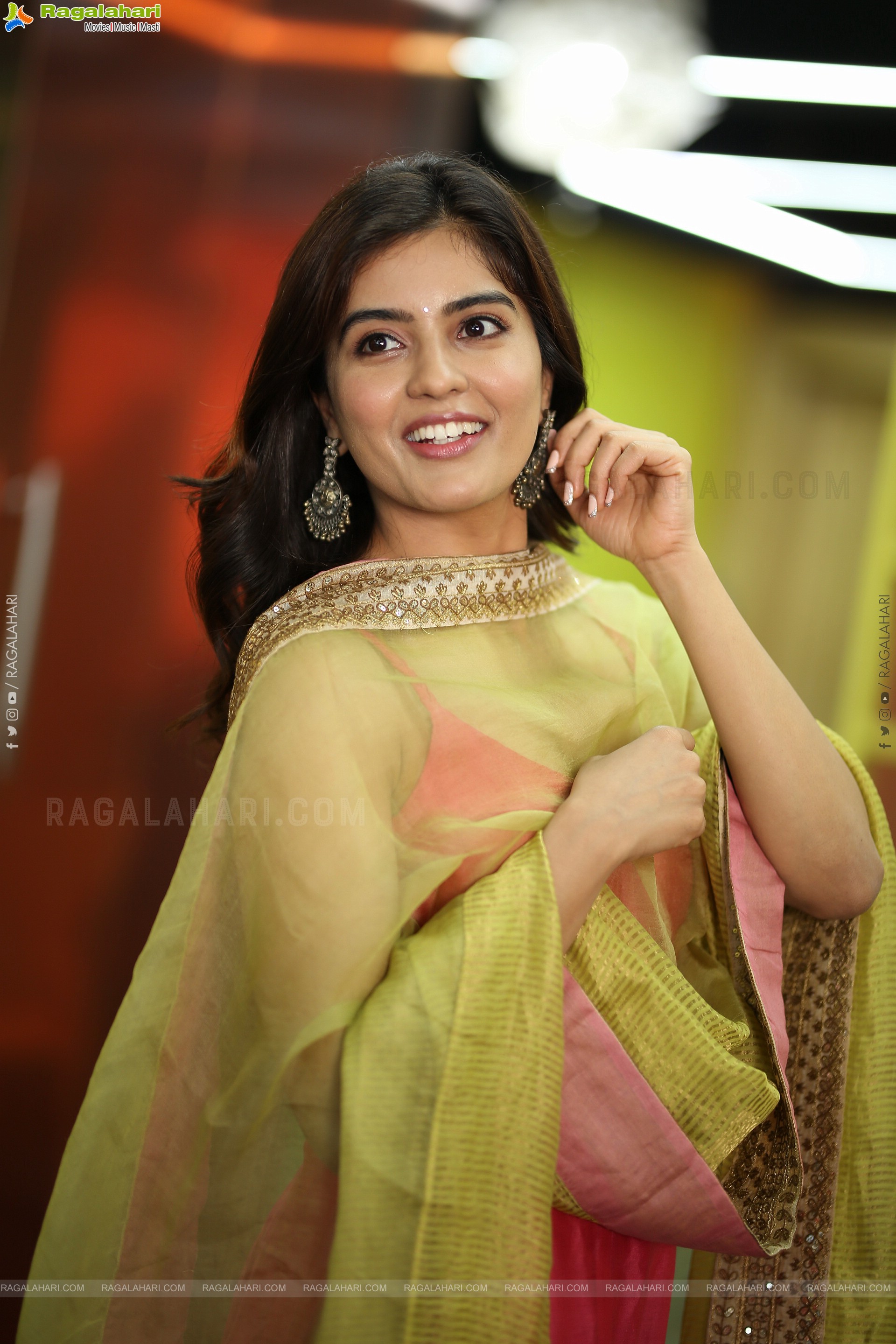 Amritha Aiyer at Hanu-Man Interview, HD Gallery