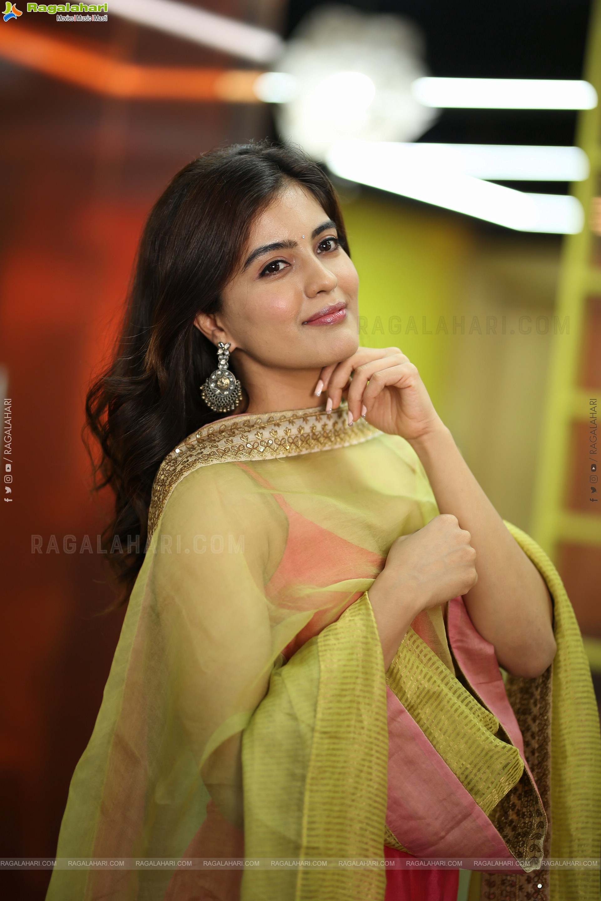 Amritha Aiyer at Hanu-Man Interview, HD Gallery