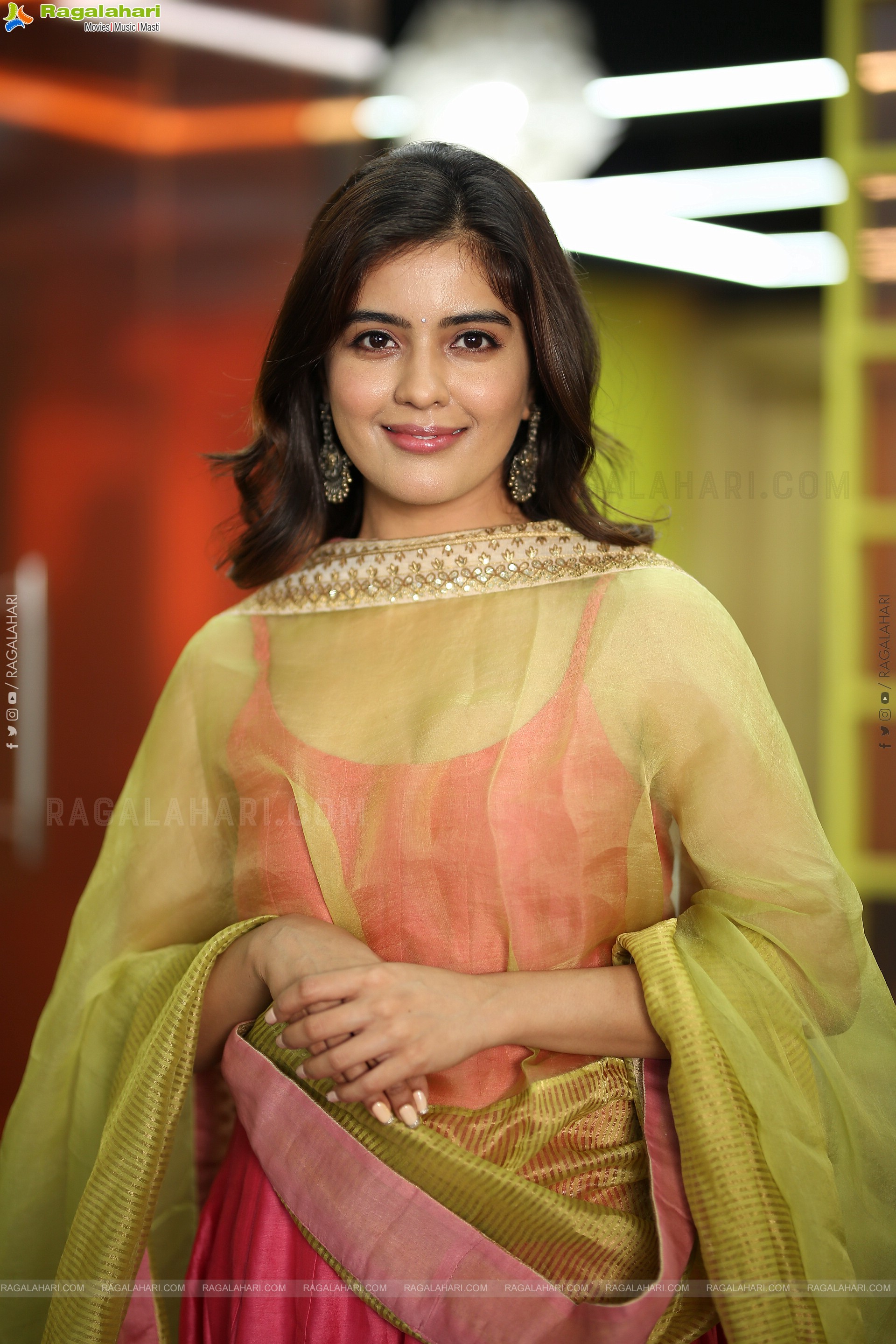 Amritha Aiyer at Hanu-Man Interview, HD Gallery