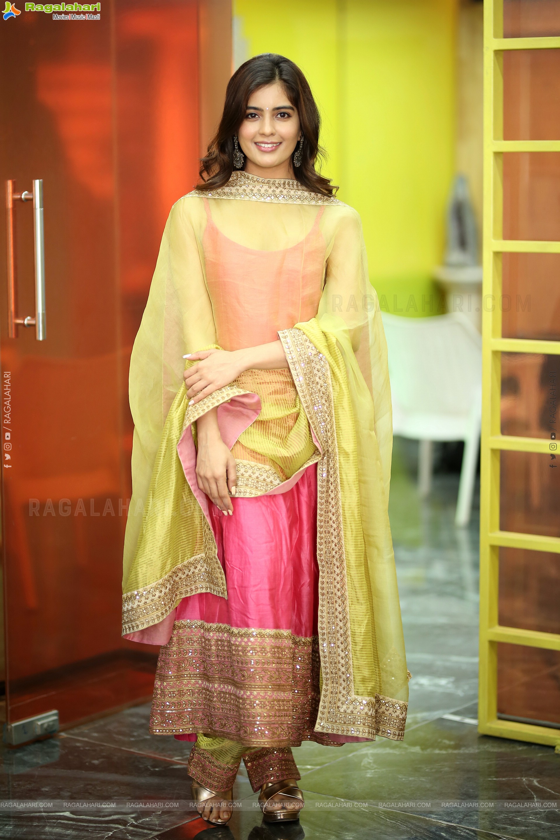 Amritha Aiyer at Hanu-Man Interview, HD Gallery