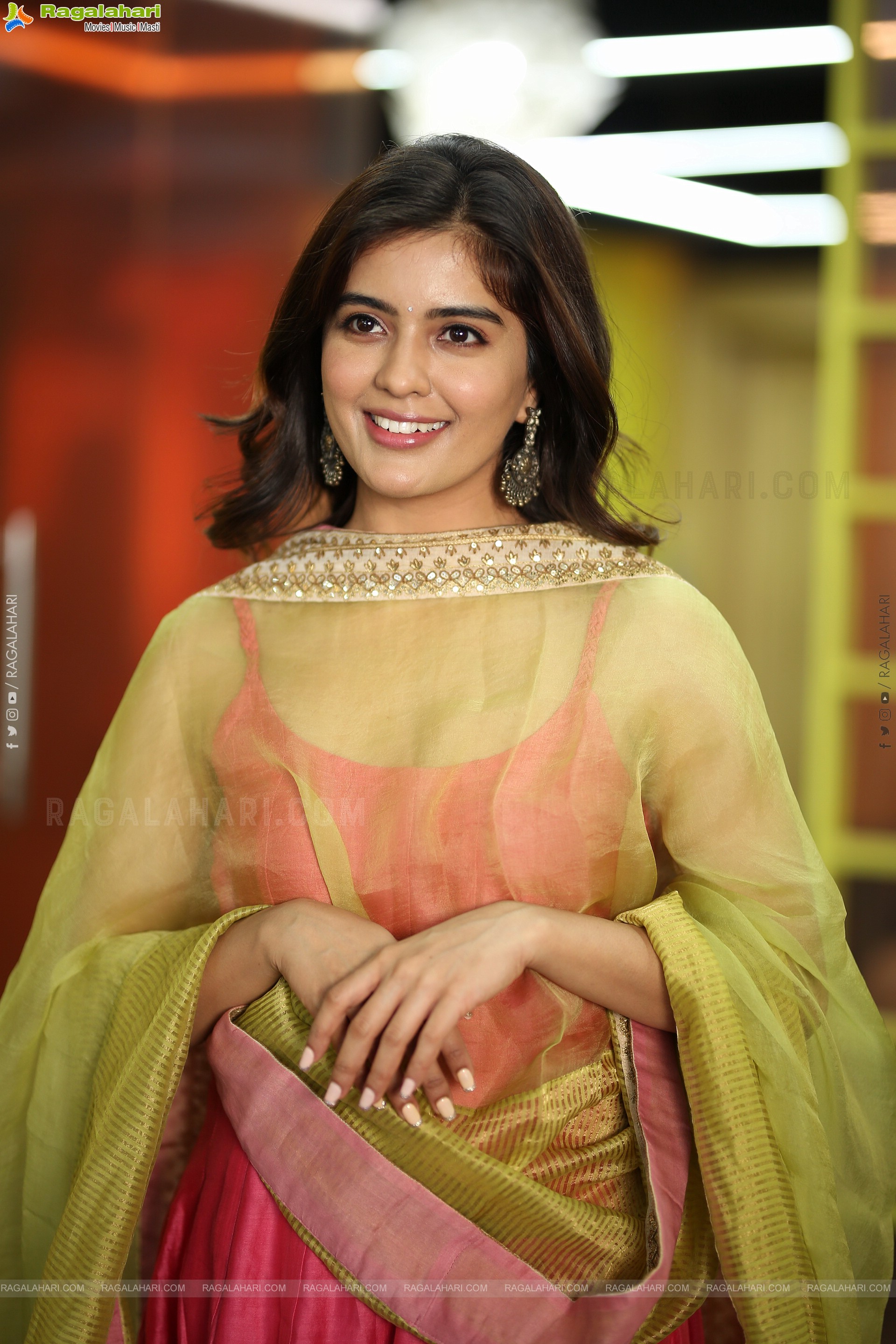 Amritha Aiyer at Hanu-Man Interview, HD Gallery