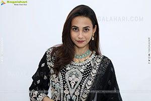 Nishat Shaik stills in Special Black Designer Dress