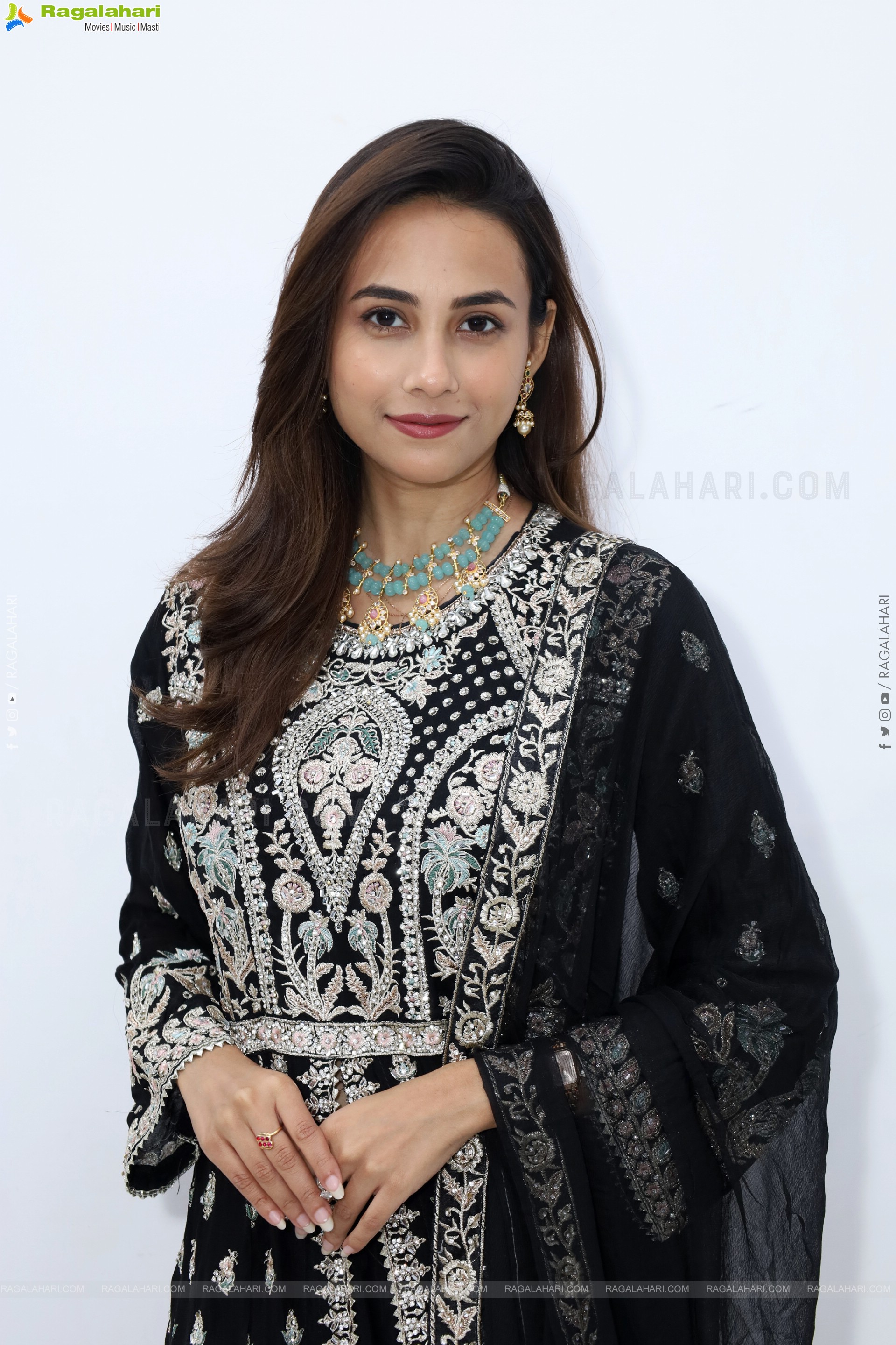 Nishat Shaik stills in Special Black Designer Dress, HD Gallery