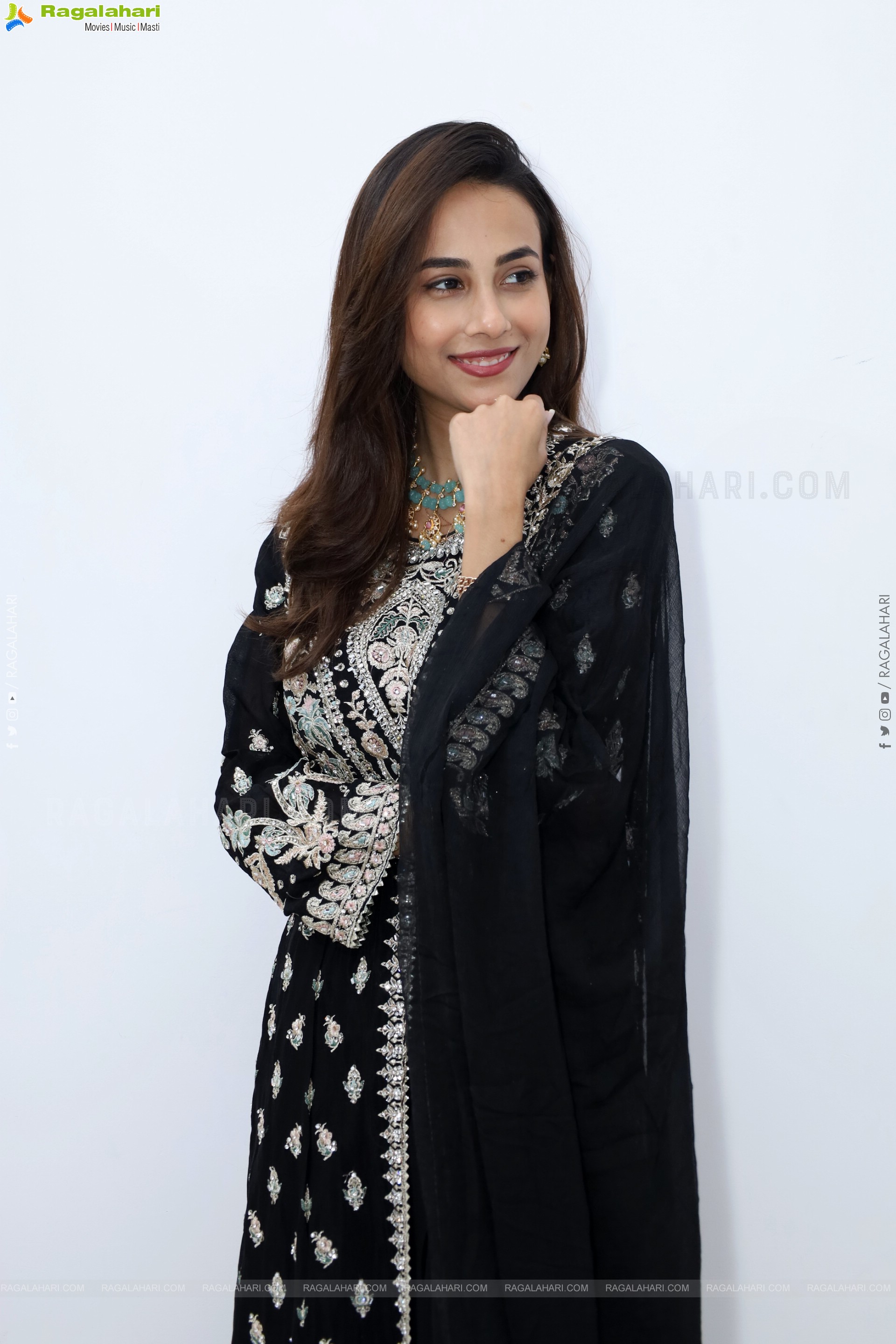 Nishat Shaik stills in Special Black Designer Dress, HD Gallery